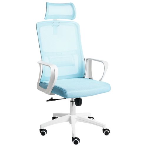 Chaise De Bureau Monarch Tissu Bleu Clair