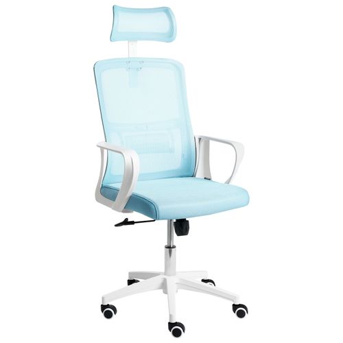 Chaise De Bureau Monarch Tissu Bleu Clair