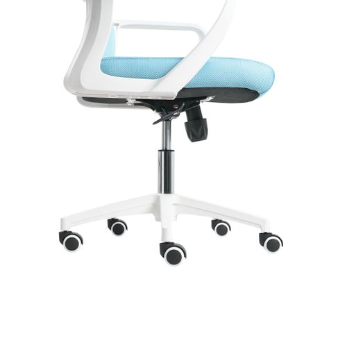 Chaise De Bureau Monarch Tissu Bleu Clair