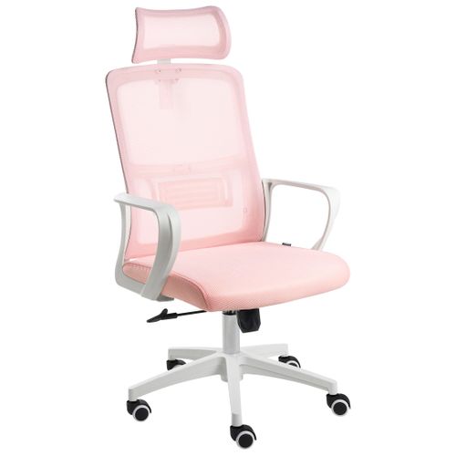 Chaise De Bureau Monarch Tissu Rose Pastel