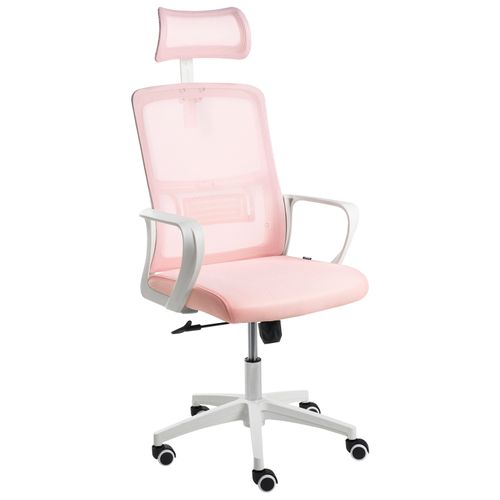 Chaise De Bureau Monarch Tissu Rose Pastel
