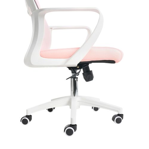 Chaise De Bureau Monarch Tissu Rose Pastel