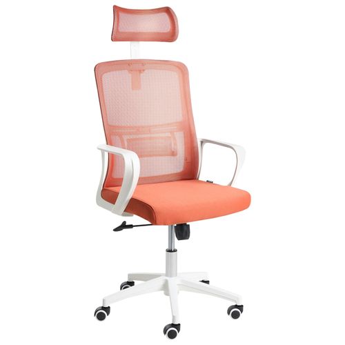 Chaise De Bureau Monarch Tissu Corail