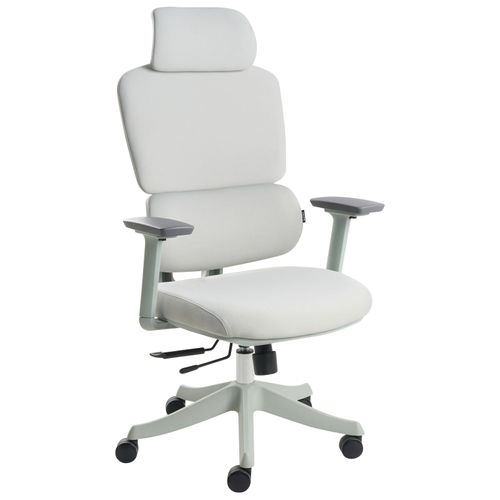 Chaise De Bureau Viscount Tissu Gris Clair