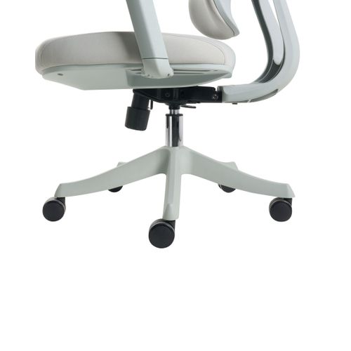 Chaise De Bureau Viscount Tissu Gris Clair