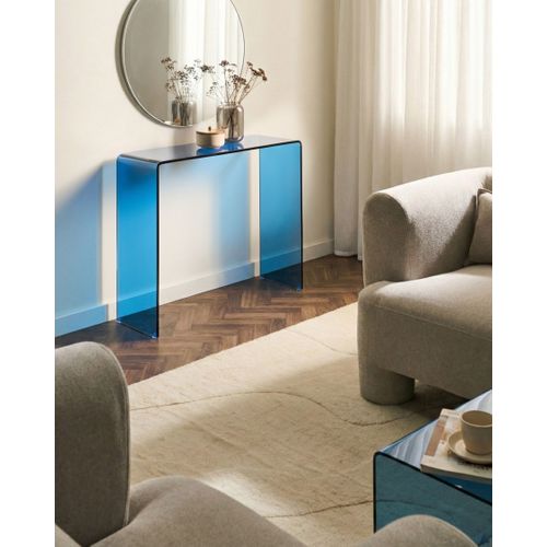 Console Kendall Verre De Sécurité Bleu