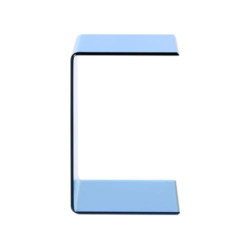 Table D'appoint Lourdes Verre De Sécurité Bleu