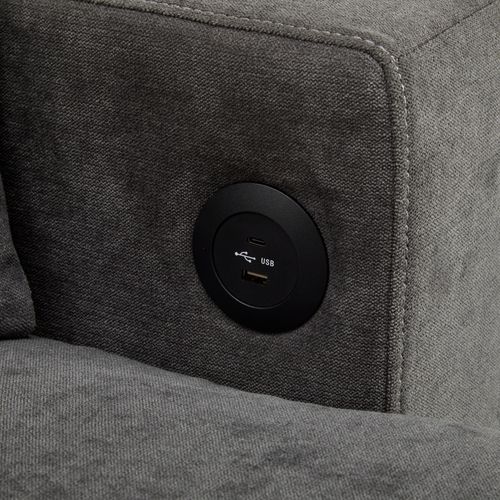 Canapé D'angle 4 Places 214x131x87 Cm, Canapé Gigogne Avec Rangement Et Étagères, Tissu, Gris