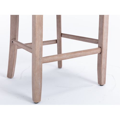 Lot De 2 Tabourets De Bar 60x50x104 Cm Dossier Haut, Velours Bleu Clair, Pieds En Bois