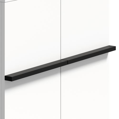 Meuble à Chaussures Moderne 60x34,5x95 Cm, Avec Étagères Et 2 Portes, Panneaux Particules, Blanc