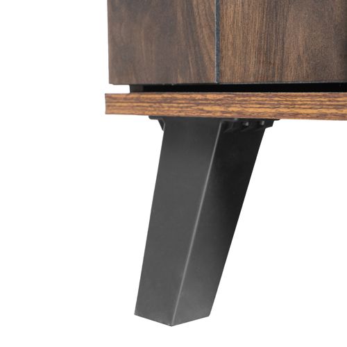 Meuble à Chaussures Moderne 80.5 X 35 X 109.5 Cm, 5 Compartiments, Étagères Réglables, Marron