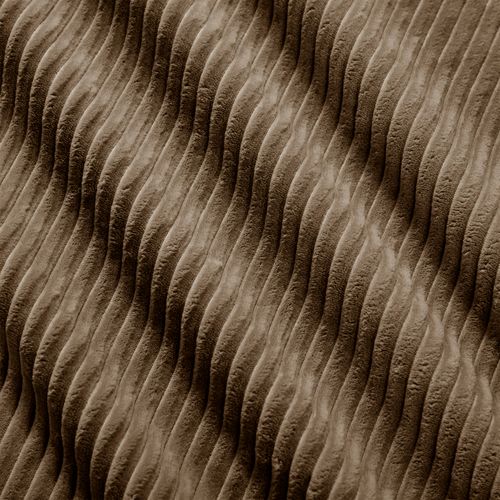 Canapé 2 Places Modulable 208cm Velours Côtelé Doux Accoudoirs Ergonomiques Anti-dérapant Marron