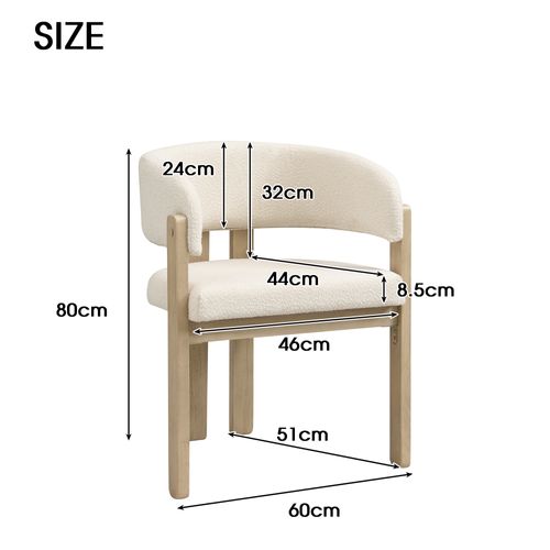 Chaises De Salle à Manger Modernes Avec Accoudoirs, Lot De 2, Bois + Tissu, ​​couleur Bois