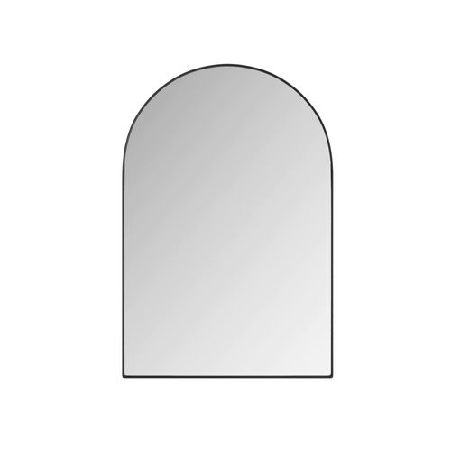 Miroir Avec Rangement Caché, Arquée Métal Noir Salle De Bain Avec Armoire