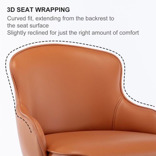 Tabouret De Bar Pivotant Réglable 58–83 Cm Brun En Métal Avec Dossier