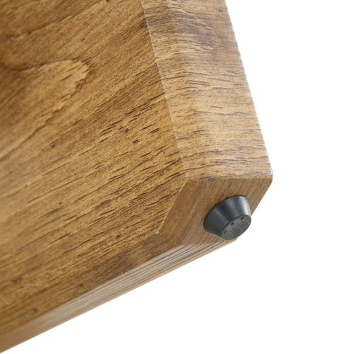 Table Basse Ronde Ø79 Cm En Mdf Et Verre — Piètement Croix Bois, Plateau Transparent