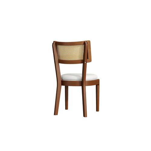 Chaises De Salle à Manger En Bois Foncé, 2 Pièces, Assise En Lin