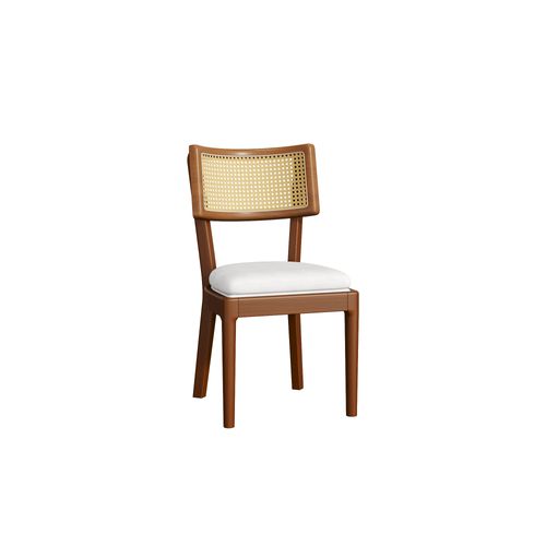 Chaises De Salle à Manger En Bois Foncé, 2 Pièces, Assise En Lin