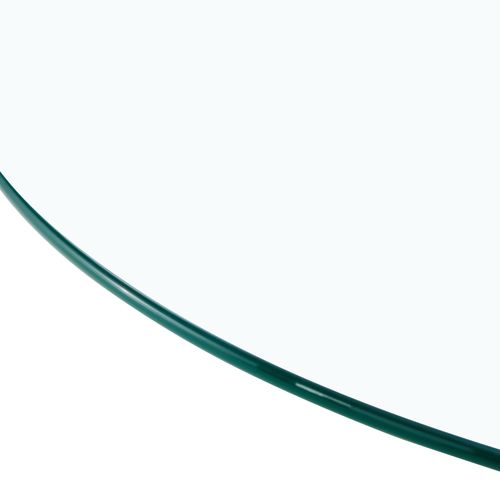 Table Haute, Bout De Canapé Ronde En Verre 85×76 Cm – Table Café Salon, Base Métal Argenté