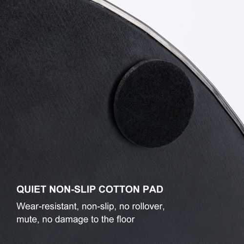 Tabouret De Bar Pivotant Hauteur Réglable 55–80 Cm, Assise Cuir Nappa Noir, Base Métal