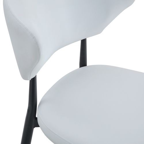 Ensemble Table Ronde 100 Cm Bois Brun Et 2 Chaises Pu Blanc