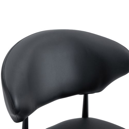 Ensemble Table Ronde 100 Cm Effet Bois Brun Et 2 Chaises Pu Noir Pieds Métal