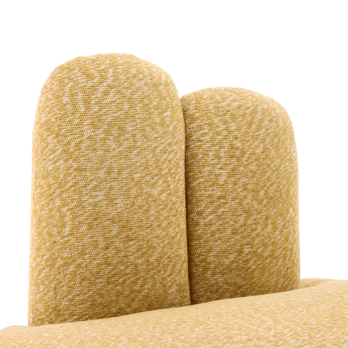 Pouf En Tissu Jaune, Forme Lapin Doux Et Décoratif