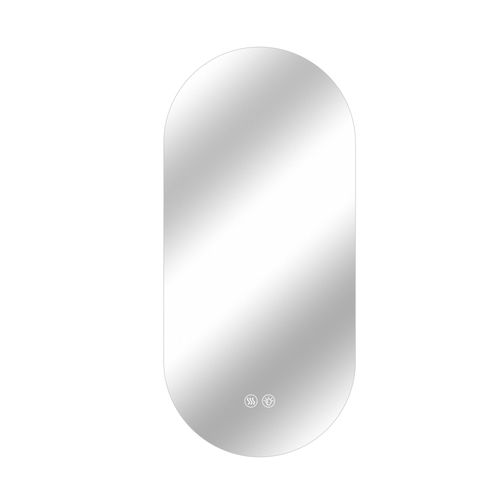 Miroir Salle De Bain LED Tactile Antibuée 60x120 Cm Verre Argenté