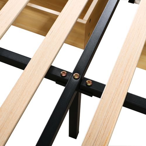 Lit Avec Rangement 140x200 Cm - Lit Double Tête Fleur - Velours - Beige