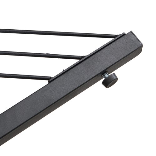 2 Tables Basses Carrées Gigognes Avec Effet Marbre Et Pieds Ajustables, Mdf Blanc Et Noir