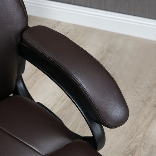 Fauteuil Gamer Réglable Avec Fonction Bascule, Rembourré Et Confortable - Brun