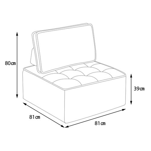 Fauteuil Fixe 1 Place – Confortable Avec Dossier Modulable, Design Élégant, Tissu Lin Beige