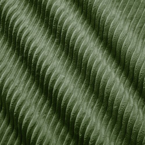 Canapé Modulable Moderne 2 Places, Accoudoirs Arrondis, Base Antidérapante, Velours Côtelé Vert