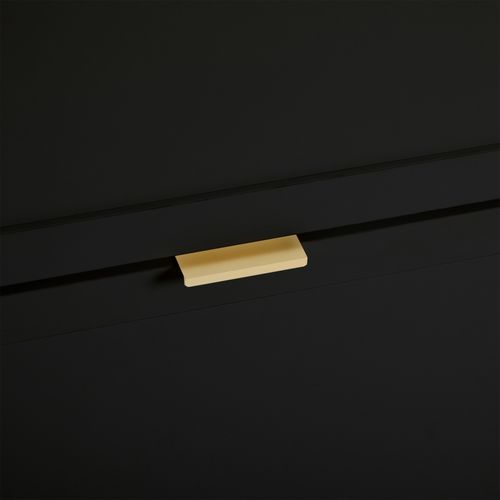 Meuble à Chaussures, 4 Compartiments Abattants, Étagère Ouverte, Meuble Pour Entrée/couloir, Noir