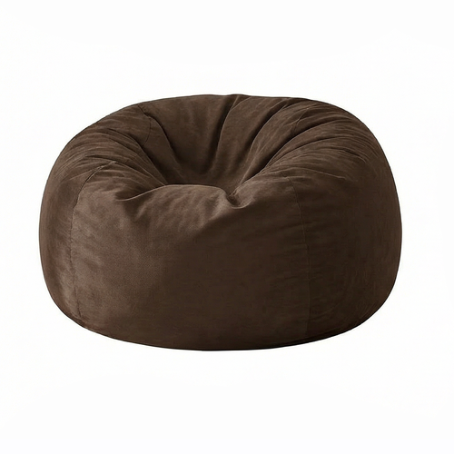 Fauteuil Poire , Bean Bag En Éponge, Housse Lavable - Marron Foncé