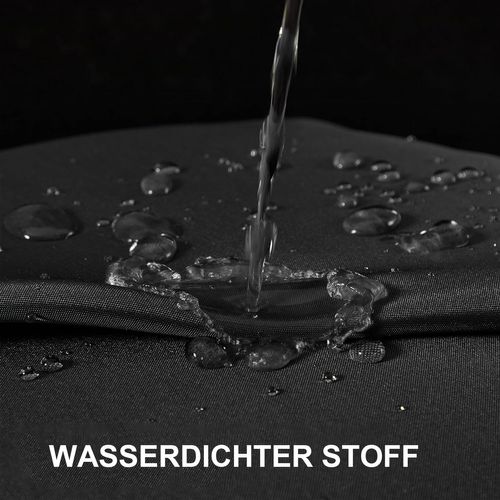 Rideau De Douche Anti-moisissure Avec Anneaux Imperméable Polyester Noir 180x220 Cm