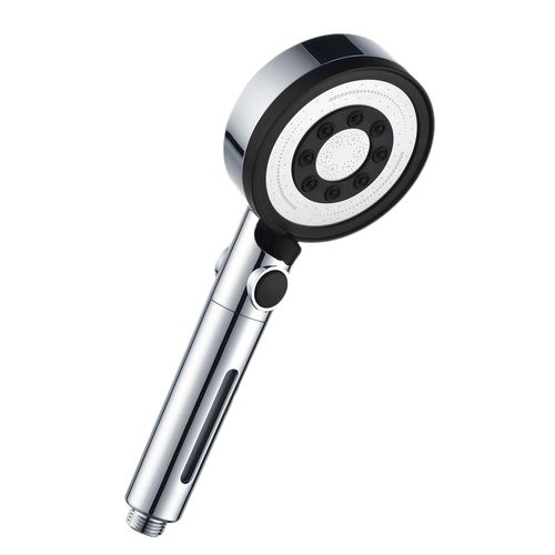 Pommeau De Douche Main 5 Modes Haute Pression Filtre 4 Couches Abs Noir