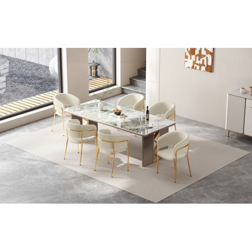 Lot De 2 Chaises De Salle à Manger, Pieds Inclinés Ajustables, Confortable, Velours Côtelé Beige