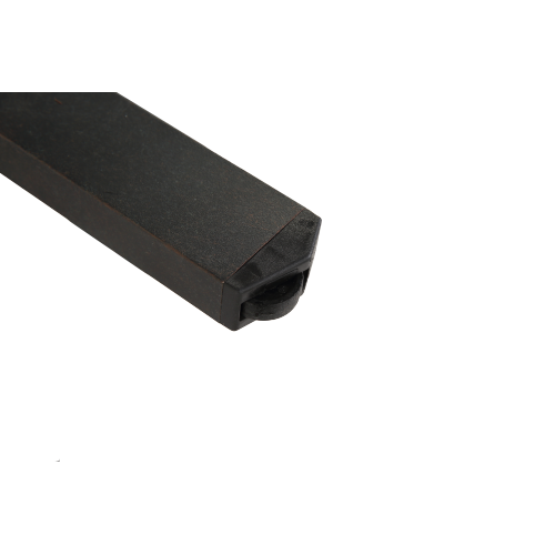 Bout De Canapé Carrée 45x45x47 Cm, Extérieur Antirouille, Aluminium, Couleur Brun Foncé