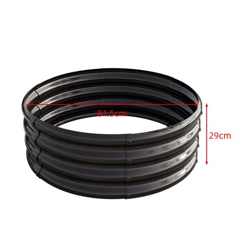 Jardinière Potager Surélevée 243,84x121,92x30,48 Cm, Robuste, Durable, Acier Galvanisé, Argenté