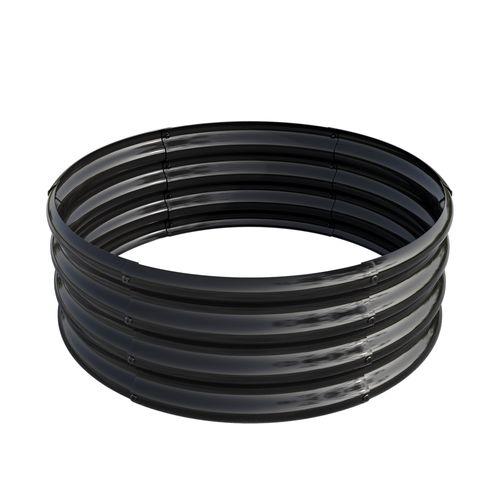 Jardinière Potager Surélevée 243,84x121,92x30,48 Cm, Robuste, Durable, Acier Galvanisé, Argenté