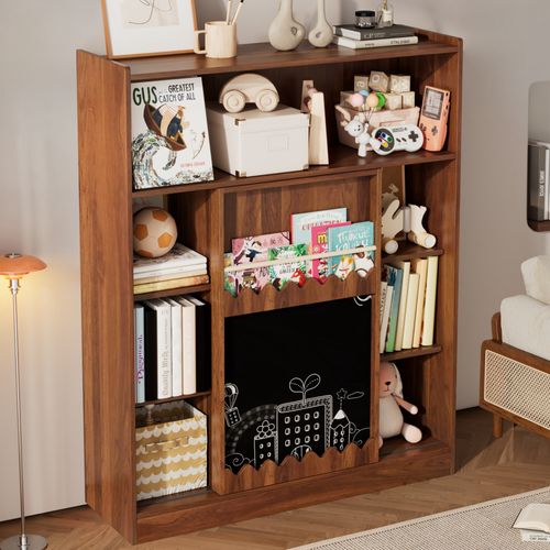 Bibliothèque 120x38,5x151,5 Cm, Compartiments, Étagère à Albums, Mdf, Brun