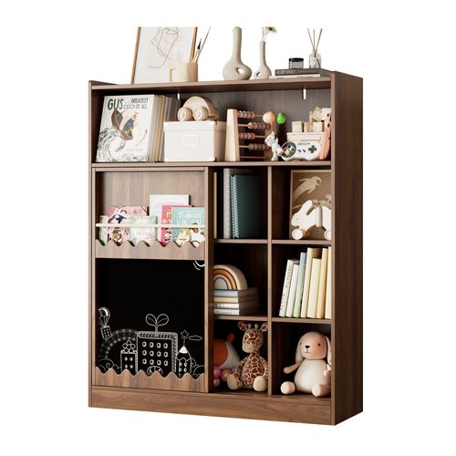 Bibliothèque 120x38,5x151,5 Cm, Compartiments, Étagère à Albums, Mdf, Brun