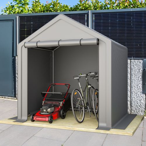 Abri De Vélos Extérieur 190x170x200 Cm, Rangement Pratique, Matériau Acier, Couleur Gris