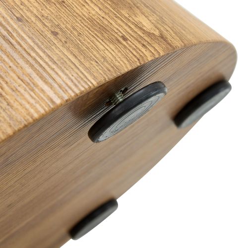 Table Basse Ronde 60 Cm, Hauteur 35 Cm, Décor Bois Haute Résolution, Mdf, Couleur Bois