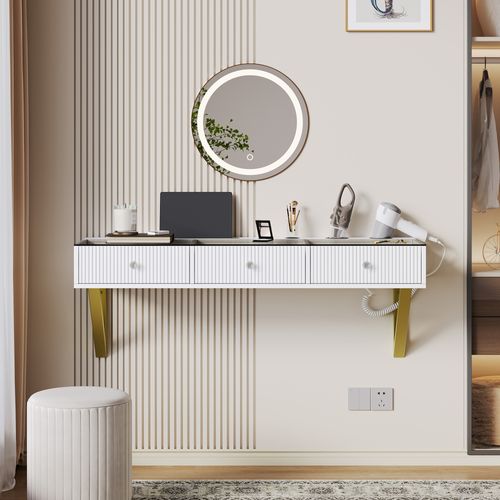 Vitrine Haute 50x40x179 Cm, LED Réglable, 2 Portes Dont 1 Acrylique, Particules, Blanc+bois