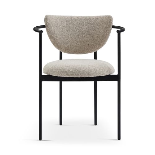 Lot De 2 Chaises 47x47x76 Cm, Avec Accoudoirs Ergonomiques, Tissu Et Métal, Couleur Kaki