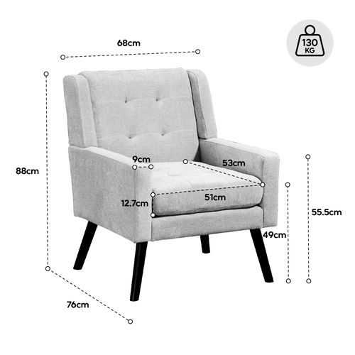 Fauteuil Compact, Assise Confortable, Revêtement Suédine, Pieds En Bois, Couleur Jaune