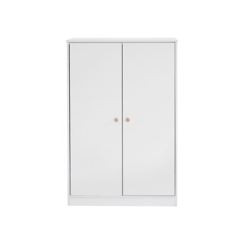 Armoire Enfant Avec Penderie, 2 Portes, Blanc
