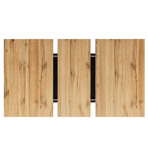 Ensemble Table Et Chaises, Table à Manger 118-157 Cm Avec Pieds Métal Et 4 Chaises En Velours Noir